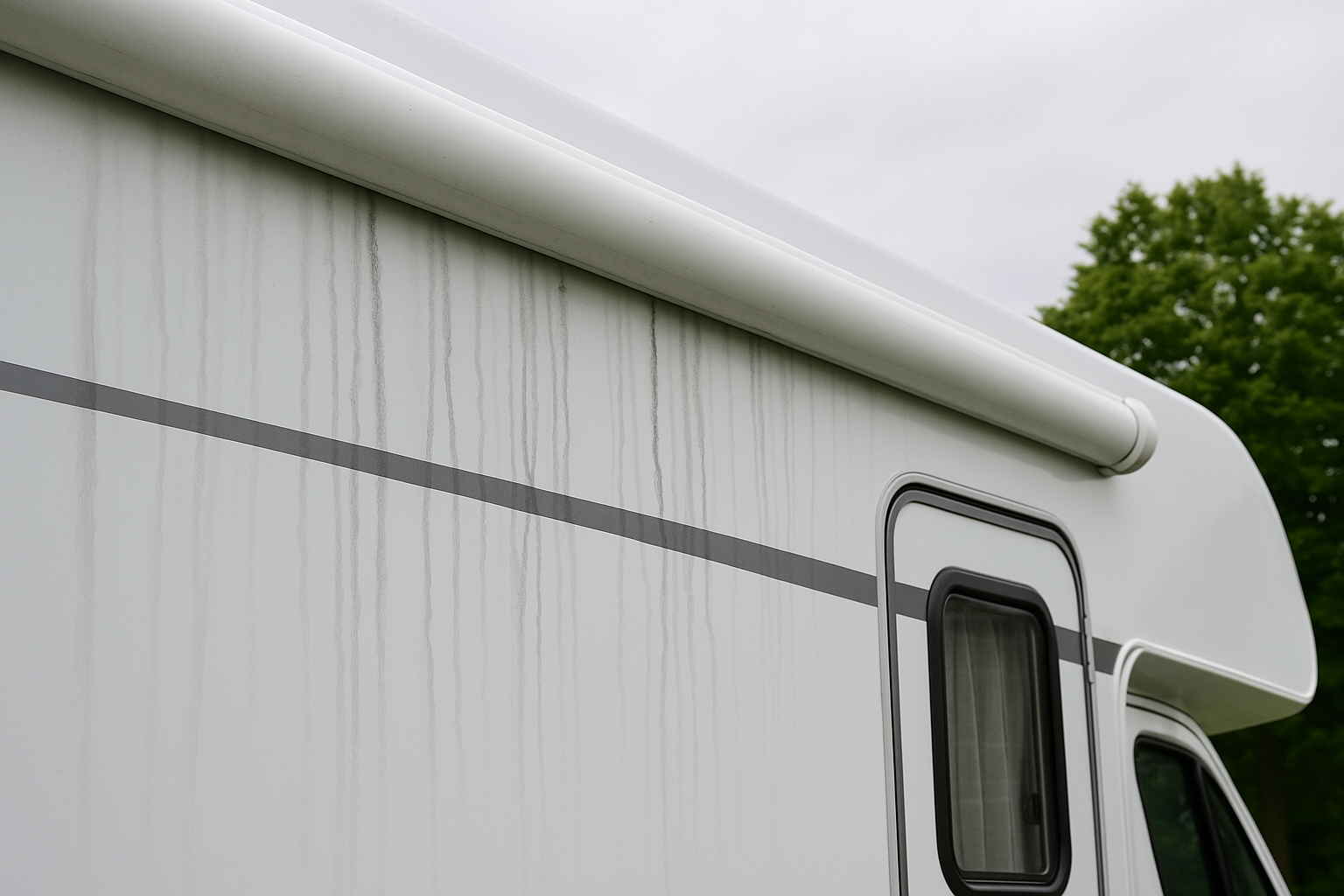 Woher kommen Regenstreifen am Wohnmobil und Wohnwagen?